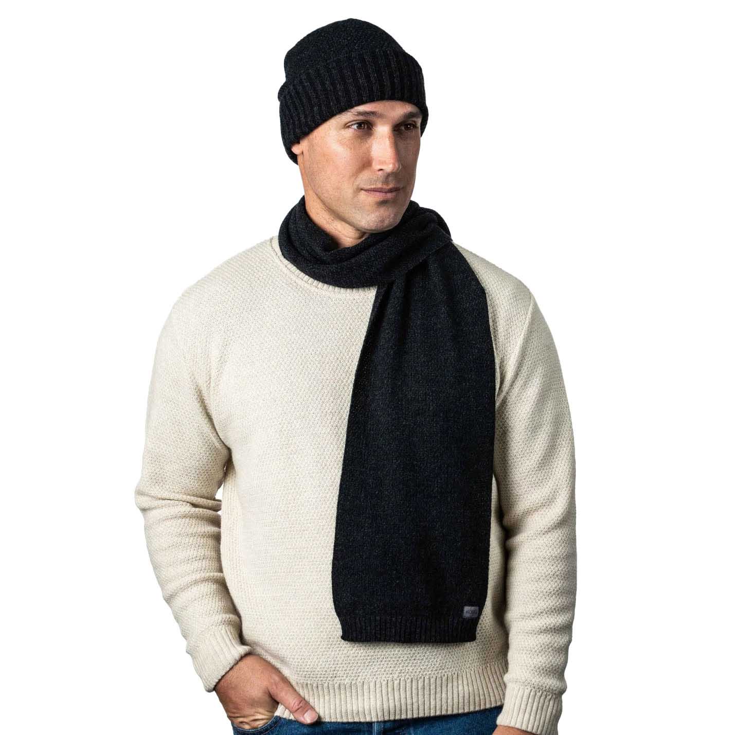 Koru Moss Stitch Plated Scarf